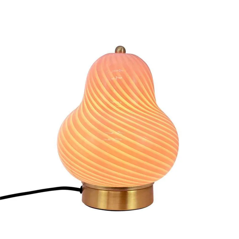 Lucy tafellamp, lichtroze, glas, hoogte 22 cm von Dyberg Larsen – Produktfoto