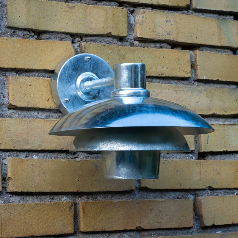 Morph buitenwandlamp, gegalvaniseerd, metaal de Dyberg Larsen en Staal – photo produit 3 sur 4