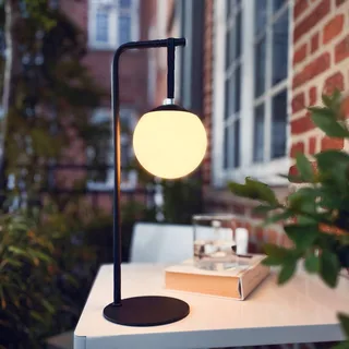 Odin LED-decolamp op accu, zwart/wit, IP44 från Dyberg Larsen i Svart, Vit – produktbild 3 av 5
