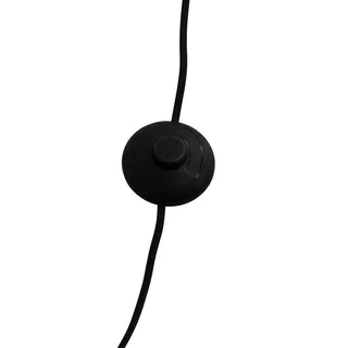Oswald vloerlamp, zwart/staal, hoogte 135 cm från Dyberg Larsen i Svart, Geborsteld staal – produktbild 2 av 2