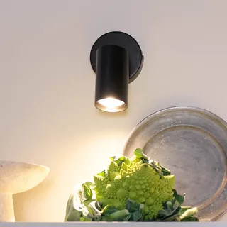 plafondspot Modern, lengte 14 cm från Dyberg Larsen i Svart – produktbild 1 av 4