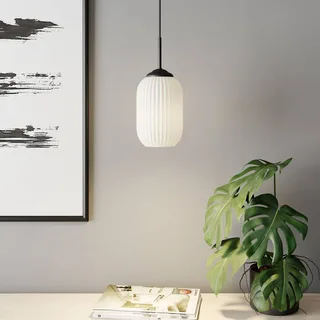Riflet Suspension Opal D14 de Dyberg Larsen en Opaalwit, Noir – photo produit 1 sur 5