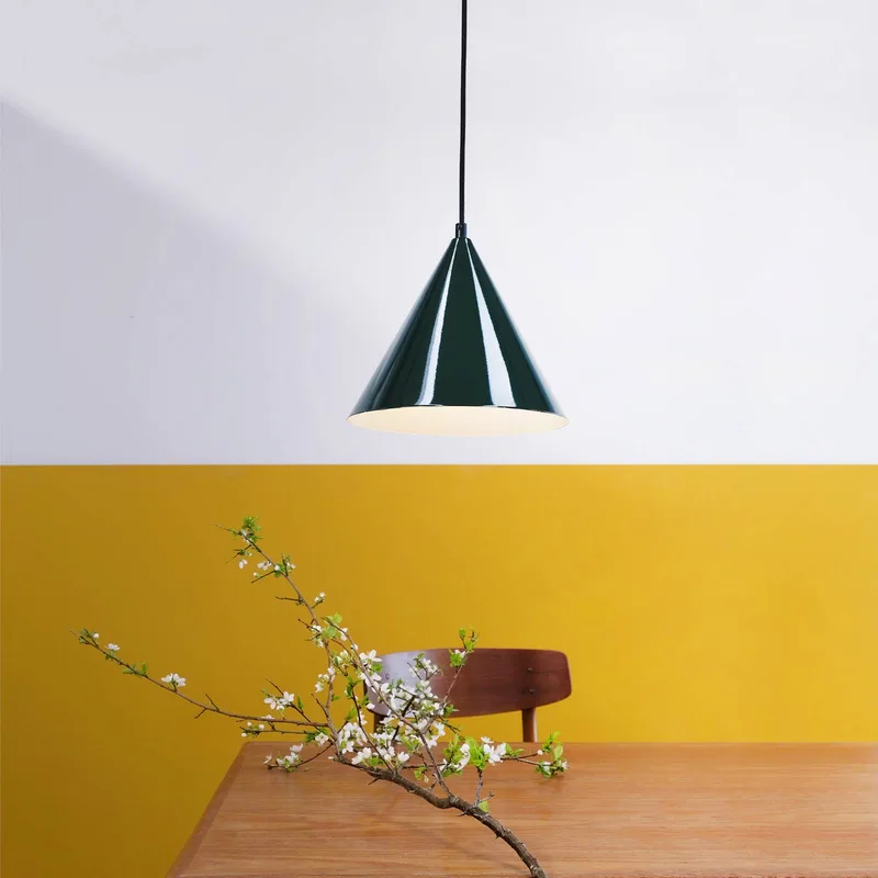Ron hanglamp von Dyberg Larsen in Glanzend donkergroen – Produktfoto 1 von 4