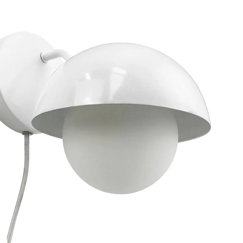 Rose wandlamp von Dyberg Larsen in Wit glanzend – Produktfoto 5 von 5