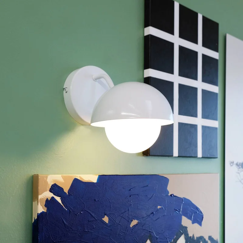 Rose wandlamp von Dyberg Larsen in Wit glanzend – Produktfoto 1 von 5