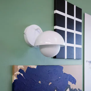 Rose wandlamp von Dyberg Larsen in Wit glanzend – Produktfoto 2 von 5