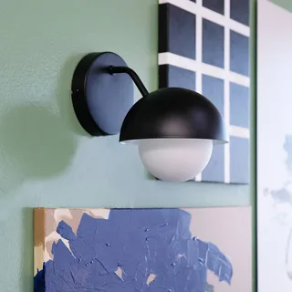 Rose wandlamp von Dyberg Larsen in Zwart mat – Produktfoto 2 von 5