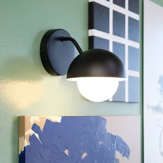 Rose wandlamp von Dyberg Larsen in Zwart mat – Produktfoto 1 von 5