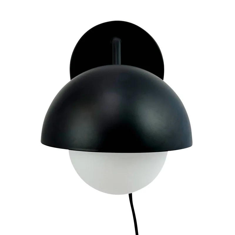 Rose wandlamp von Dyberg Larsen in Zwart mat – Produktfoto 4 von 5