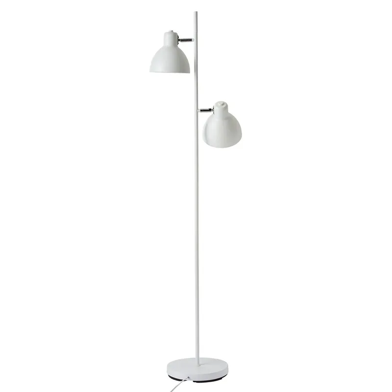 Skagen 2 golvlampa 2 lampor vit från Dyberg Larsen i Wit mat – produktbild