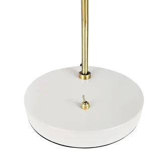 Lampe à poser Sleep Shiny White/Antique Brass de Dyberg Larsen en Blanc – photo produit 4 sur 4