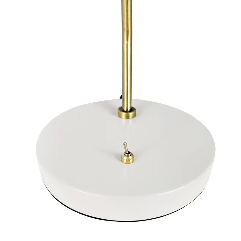 Lampe à poser Sleep Shiny White/Antique Brass de Dyberg Larsen en Blanc – photo produit 4 sur 4