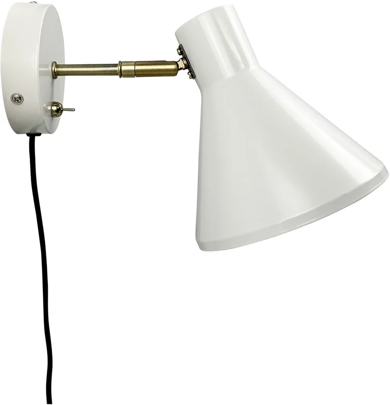 Sleep wandlamp crème-wit fra Dyberg Larsen i Hvid – produktbillede 1 af 5