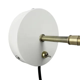 Sleep wandlamp crème-wit fra Dyberg Larsen i Hvid – produktbillede 5 af 5
