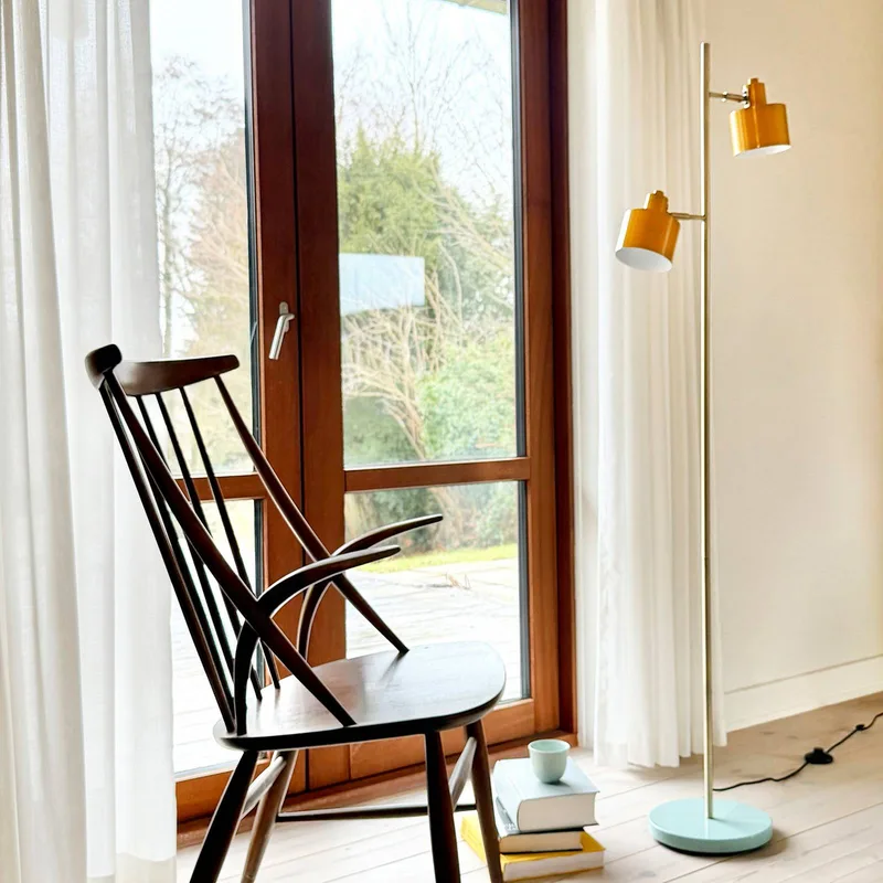 Lampe sur pied Ocean Curry/Turquoise de Dyberg Larsen en Jaune – photo produit 3 sur 5