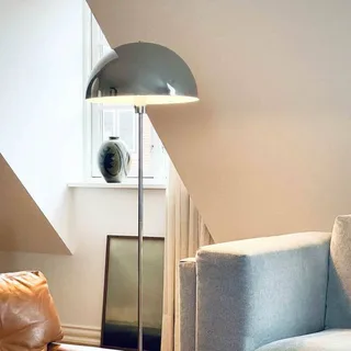 Lampe sur pied Stockholm chrome/marbre de Dyberg Larsen en Chrome, Marble – photo produit 5 sur 5