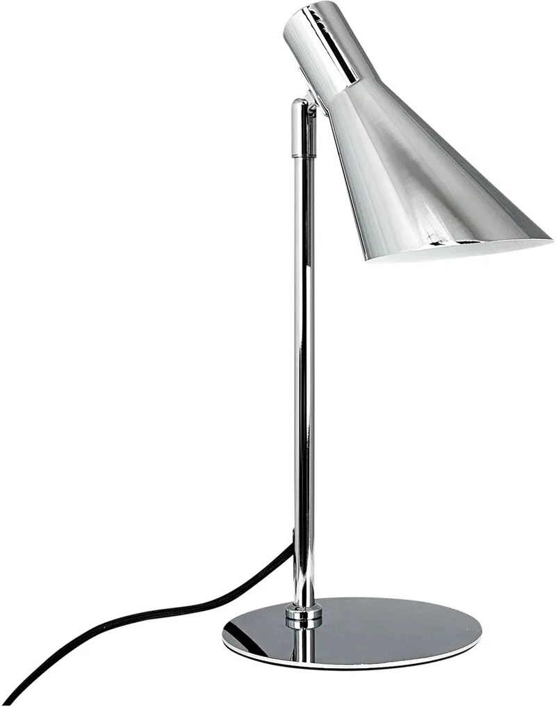 Tafellamp chroom metaal H39,5 cm D20 cm DL12 fra Dyberg Larsen i Krom – produktbillede 1 af 3