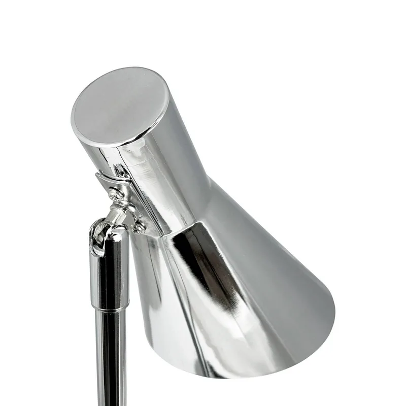Tafellamp chroom metaal H39,5 cm D20 cm DL12 fra Dyberg Larsen i Krom – produktbillede 2 af 3