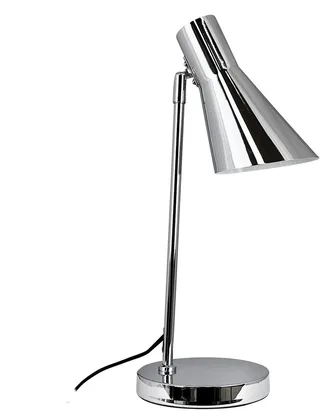 Tafellamp chroom metaal H44,5 cm D15 cm DL12 fra Dyberg Larsen i Krom – produktbillede 1 af 5