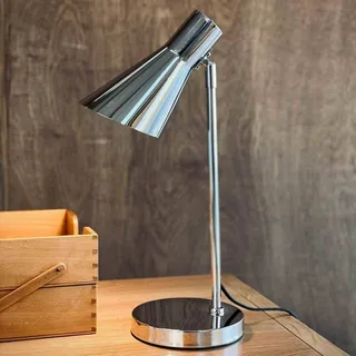 Tafellamp chroom metaal H44,5 cm D15 cm DL12 fra Dyberg Larsen i Krom – produktbillede 5 af 5