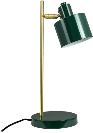 Tafellamp donkergroen/messing metaal H43 cm D20,5 cm Ocean från Dyberg Larsen i Mörkgrön, Mässing – produktbild 1 av 5