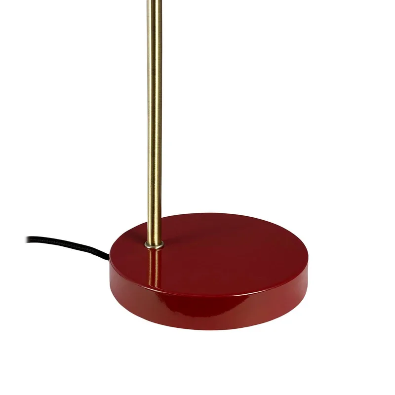 Lampe à poser Ocean rouge foncé/laiton de Dyberg Larsen en Dark red, Laiton – photo produit 2 sur 3