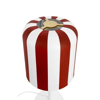 tafellamp Gry, rood/wit, hoogte 49,5 cm, metaal fra Dyberg Larsen i Rød, Hvid – produktbillede 5 af 5
