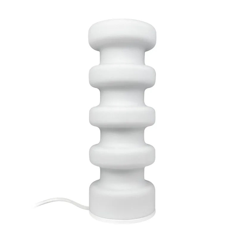 tafellamp Luna, hoogte 33 cm, glas från Dyberg Larsen i Vit – produktbild 1 av 2