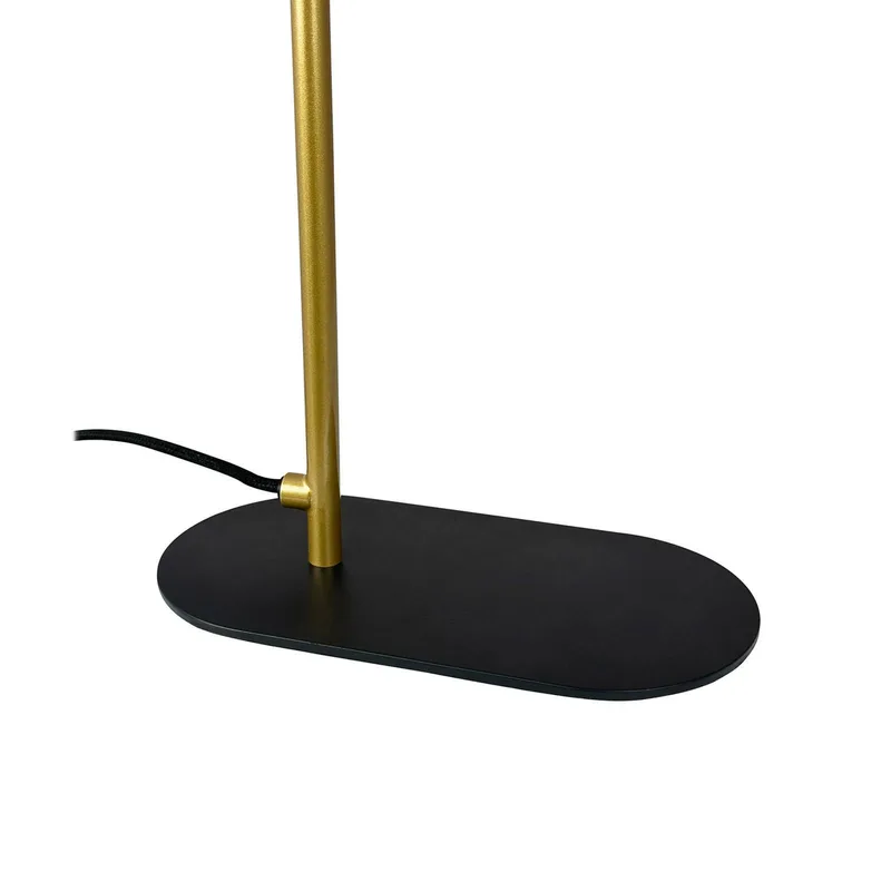 tafellamp Mini Arch, zwart/messing, 32 cm de Dyberg Larsen en Noir, Laiton – photo produit 4 sur 5