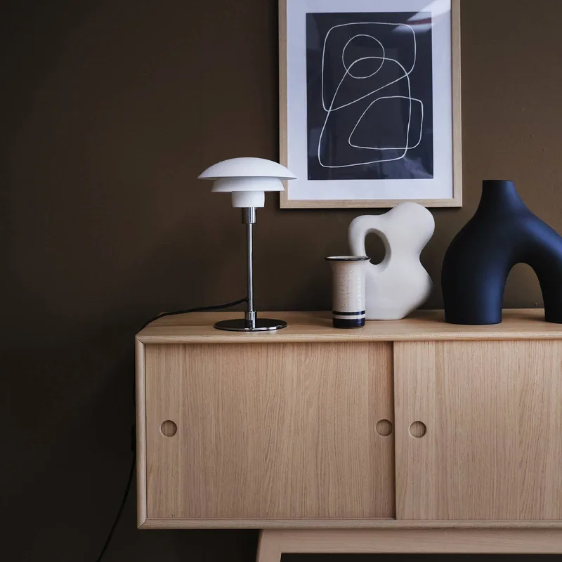 tafellamp Morph, wit, hoogte 35 cm, metaal by Dyberg Larsen in White, Aluminium – product photo 3 of 3