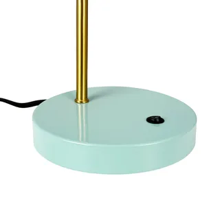 tafellamp Ocean Flex, curry/turkoois, 45 cm von Dyberg Larsen in Curry, Messing, Türkis – Produktfoto 4 von 5