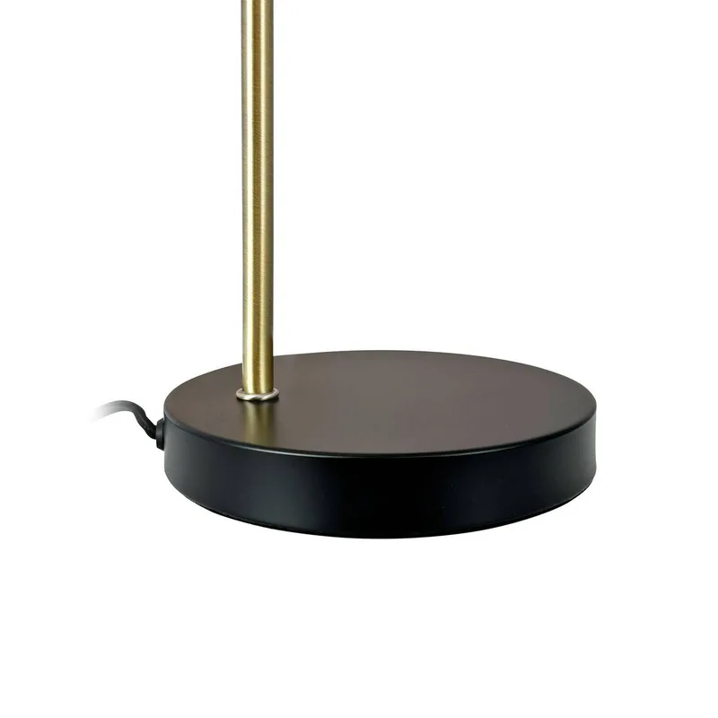 tafellamp Ocean, zwart/messing, 43 cm de Dyberg Larsen en Noir, Laiton – photo produit 4 sur 4