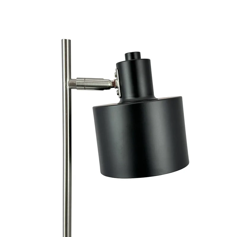 tafellamp Ocean, zwart/staal, hoogte 43 cm från Dyberg Larsen i Svart, Staal – produktbild 3 av 4