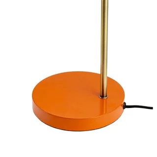 Tafellamp oranje/messing metaal H43 cm D20,5 cm Ocean fra Dyberg Larsen i Orange, Messing – produktbillede 3 af 5