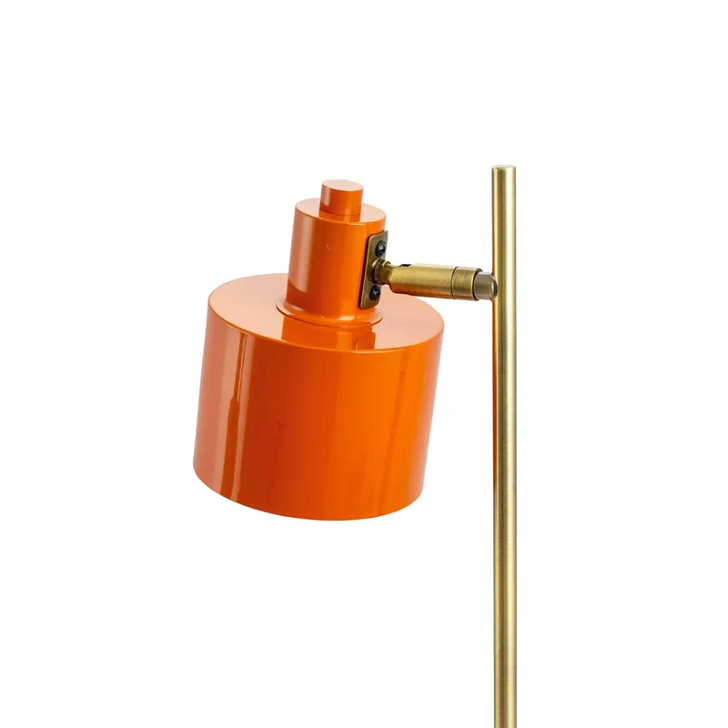 Tafellamp oranje/messing metaal H43 cm D20,5 cm Ocean fra Dyberg Larsen i Orange, Messing – produktbillede 2 af 5