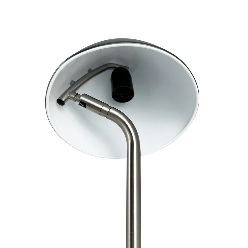 Oulu Tischleuchte Black/Brushed Steel von Dyberg Larsen in Schwarz, Geborsteld staal – Produktfoto 4 von 5