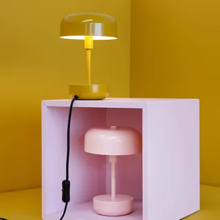 Tafellamp roze metaal Oplaadbaar LED H25,7 cm D17 cm Haipot från Dyberg Larsen i Rosa – produktbild 3 av 3