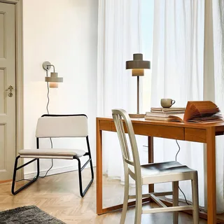 tafellamp Stoke, hoogte 49,5 cm von Dyberg Larsen in Grau – Produktfoto 3 von 5