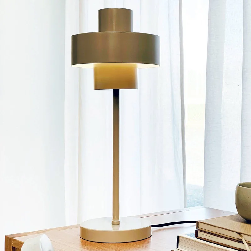 tafellamp Stoke, hoogte 49,5 cm von Dyberg Larsen in Grau – Produktfoto 2 von 5