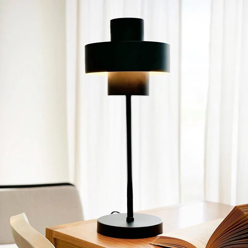 tafellamp Stoke, hoogte 49,5 cm von Dyberg Larsen in Schwarz – Produktfoto 1 von 5