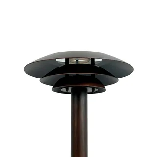 tuinpadverlichting DL25, koperkleurig, IP44, roestvrij staal van Dyberg Larsen in Geborsteld koper – productfoto 1 van 3