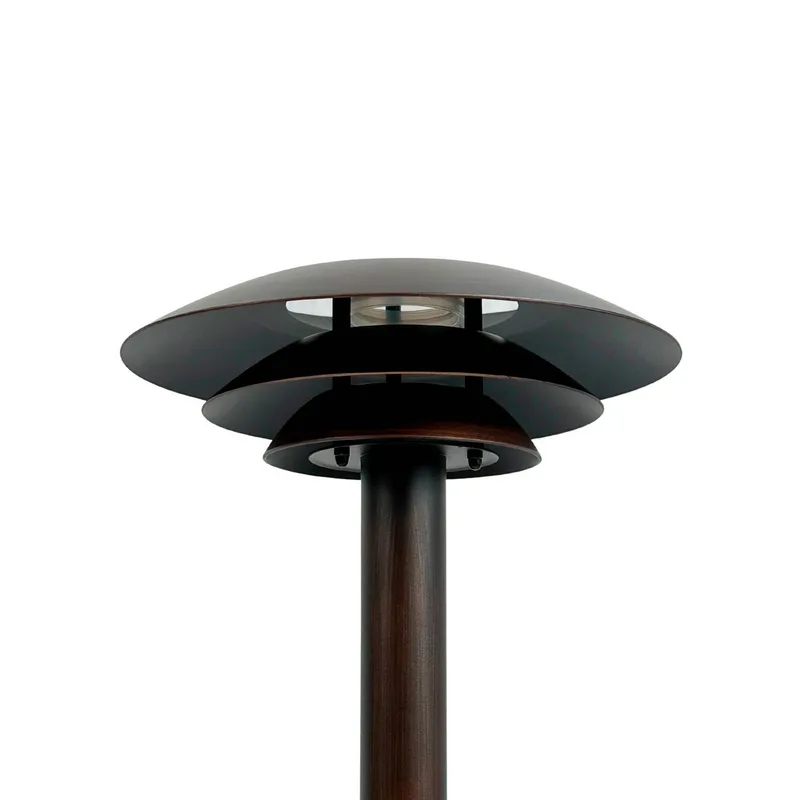 tuinpadverlichting DL25, koperkleurig, IP44, roestvrij staal van Dyberg Larsen in Geborsteld koper – productfoto 1 van 3