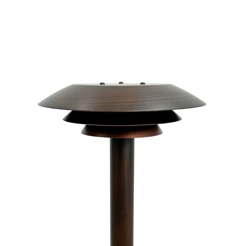 tuinpadverlichting DL25, koperkleurig, IP44, roestvrij staal van Dyberg Larsen in Geborsteld koper – productfoto 2 van 3