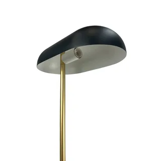 vloerlamp Arch, zwart/messing, 143 cm fra Dyberg Larsen i Sort, Messing – produktbillede 4 af 5