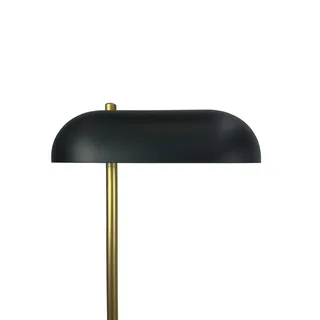 vloerlamp Arch, zwart/messing, 143 cm fra Dyberg Larsen i Sort, Messing – produktbillede 3 af 5
