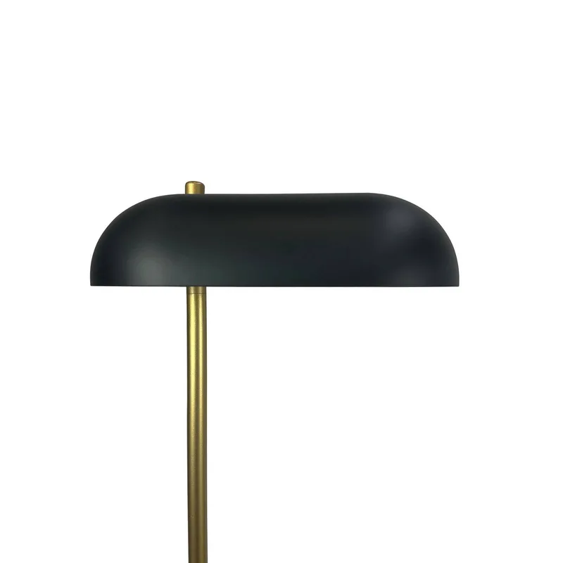 vloerlamp Arch, zwart/messing, 143 cm fra Dyberg Larsen i Sort, Messing – produktbillede 3 af 5