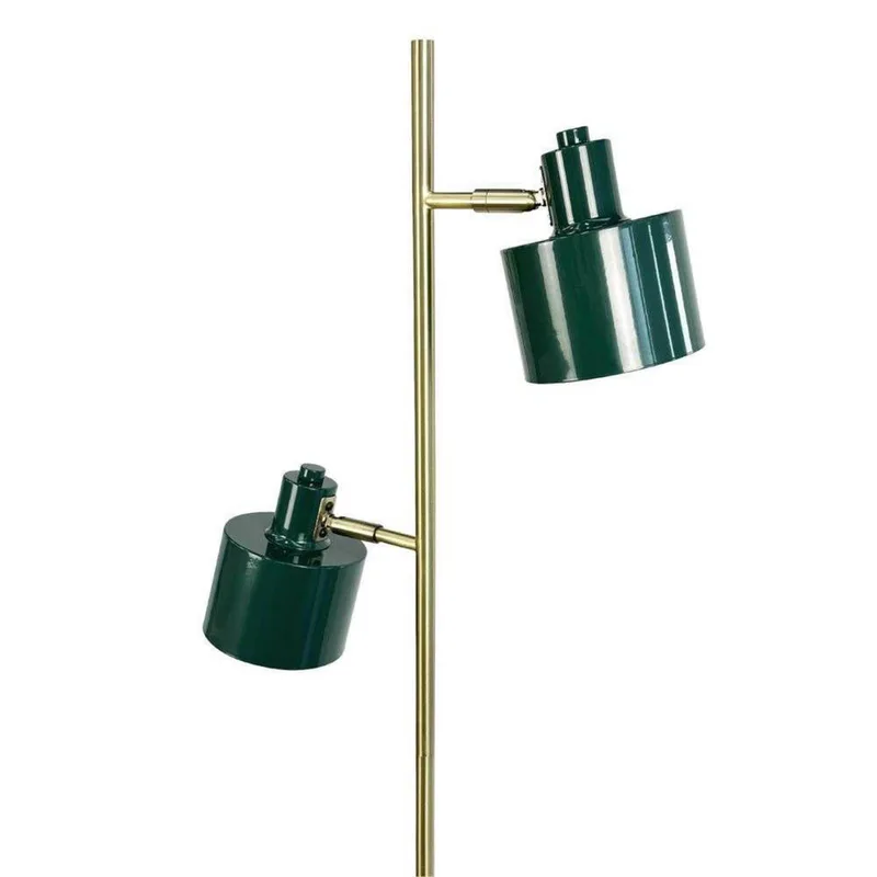 Vloerlamp donkergroen/messing metaal H160 cm D42,5 cm Ocean fra Dyberg Larsen i Mørkegrøn, Messing – produktbillede 3 af 5