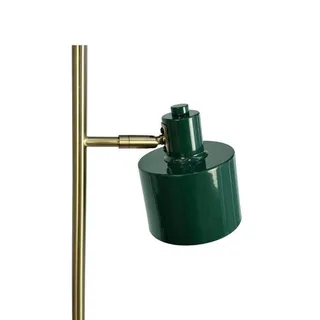 Vloerlamp donkergroen/messing metaal H160 cm D42,5 cm Ocean fra Dyberg Larsen i Mørkegrøn, Messing – produktbillede 4 af 5
