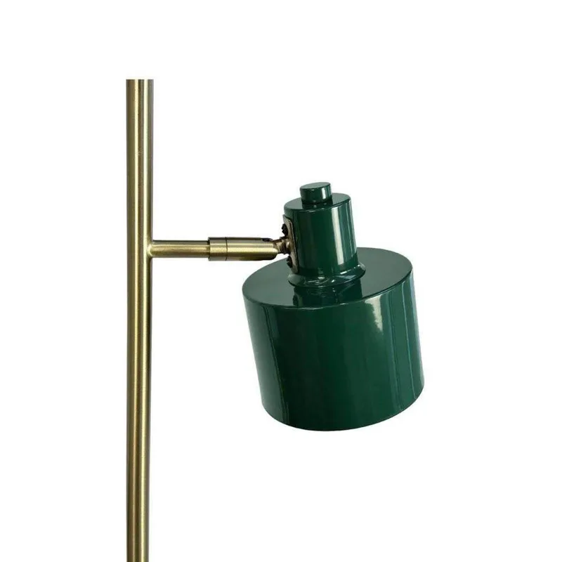 Vloerlamp donkergroen/messing metaal H160 cm D42,5 cm Ocean fra Dyberg Larsen i Mørkegrøn, Messing – produktbillede 4 af 5