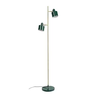Vloerlamp donkergroen/messing metaal H160 cm D42,5 cm Ocean fra Dyberg Larsen i Mørkegrøn, Messing – produktbillede 2 af 5